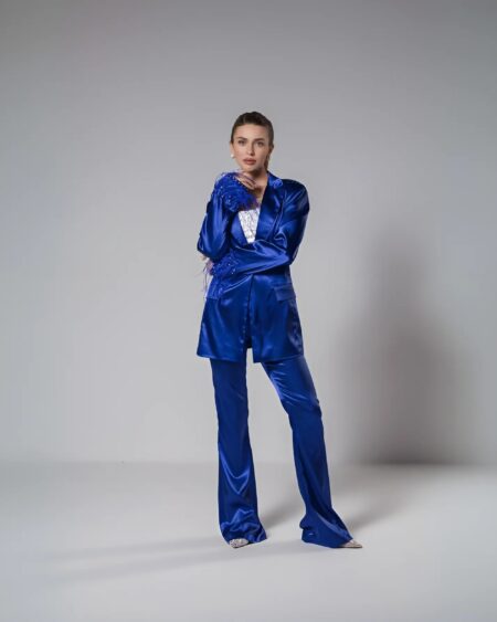 Blue Luxe Blazer Set